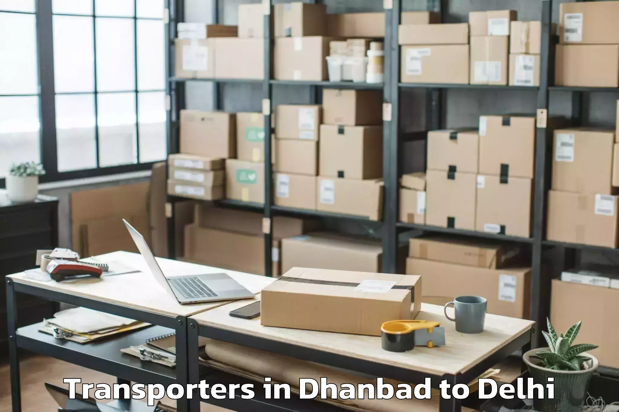 Efficient Dhanbad to Dlf Avenue Mall Transporters